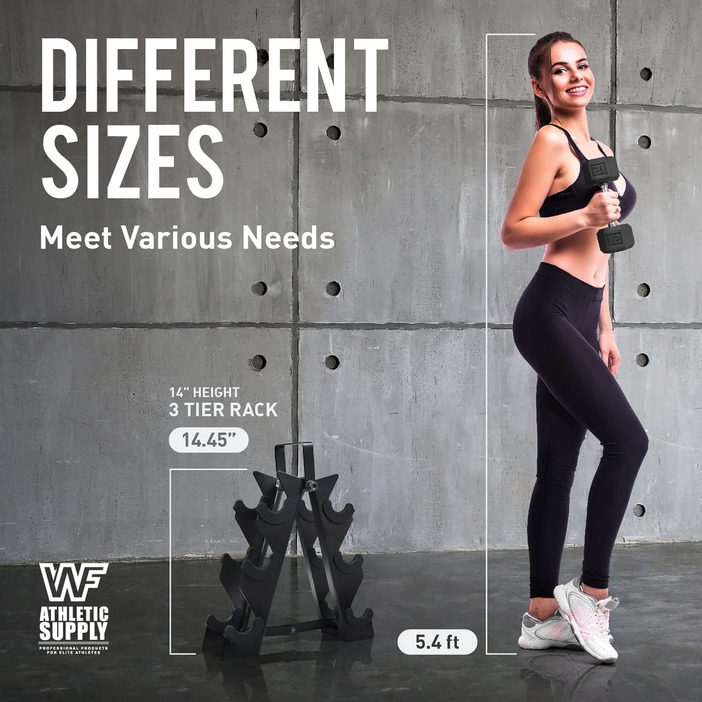 Dumbbell Rack, Heavy Duty A-Frame Dumbbell Stand, Steel Dumbbell Holder, Dumbbell Weight Storage Rack for Dumbbell Storage Solution, RACK ONLY, Multiple Sizes Options