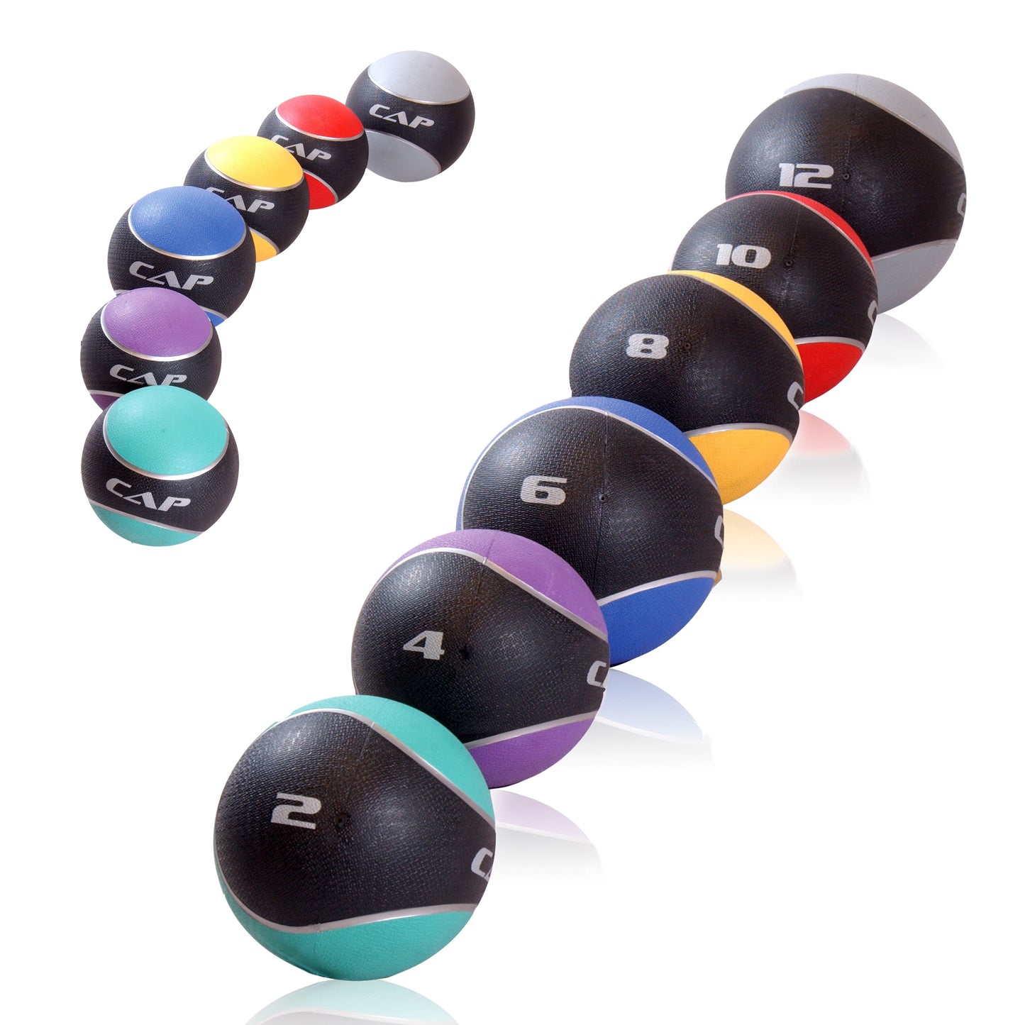Barbell Rubber Medicine Ball, 4Lb