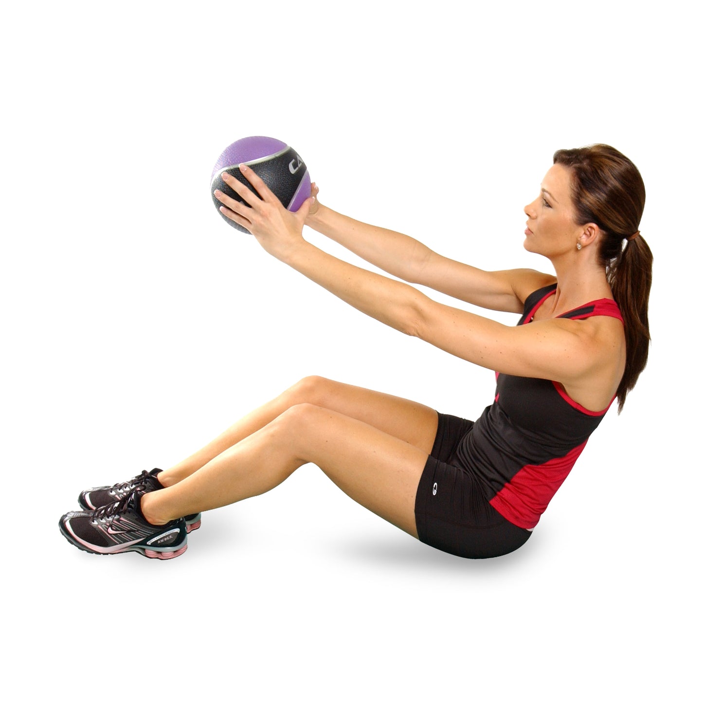 Barbell Rubber Medicine Ball, 4Lb