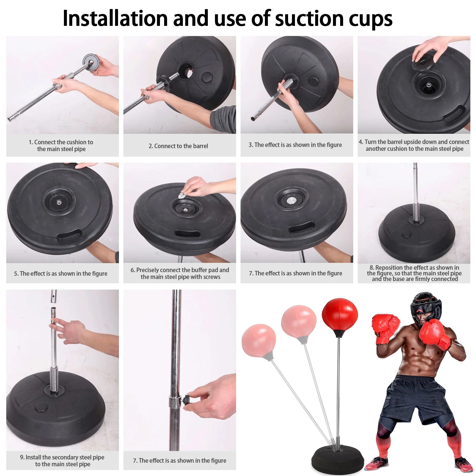 Adjustable Boxing Freestanding Speed Bag