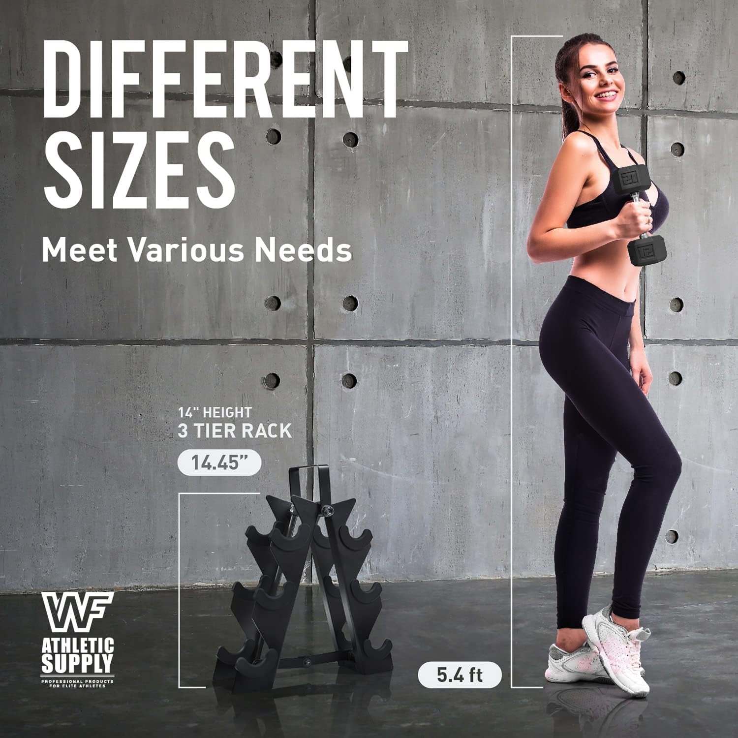 Dumbbell Rack, Heavy Duty A-Frame Dumbbell Stand, Steel Dumbbell Holder, Dumbbell Weight Storage Rack for Dumbbell Storage Solution, RACK ONLY, Multiple Sizes Options