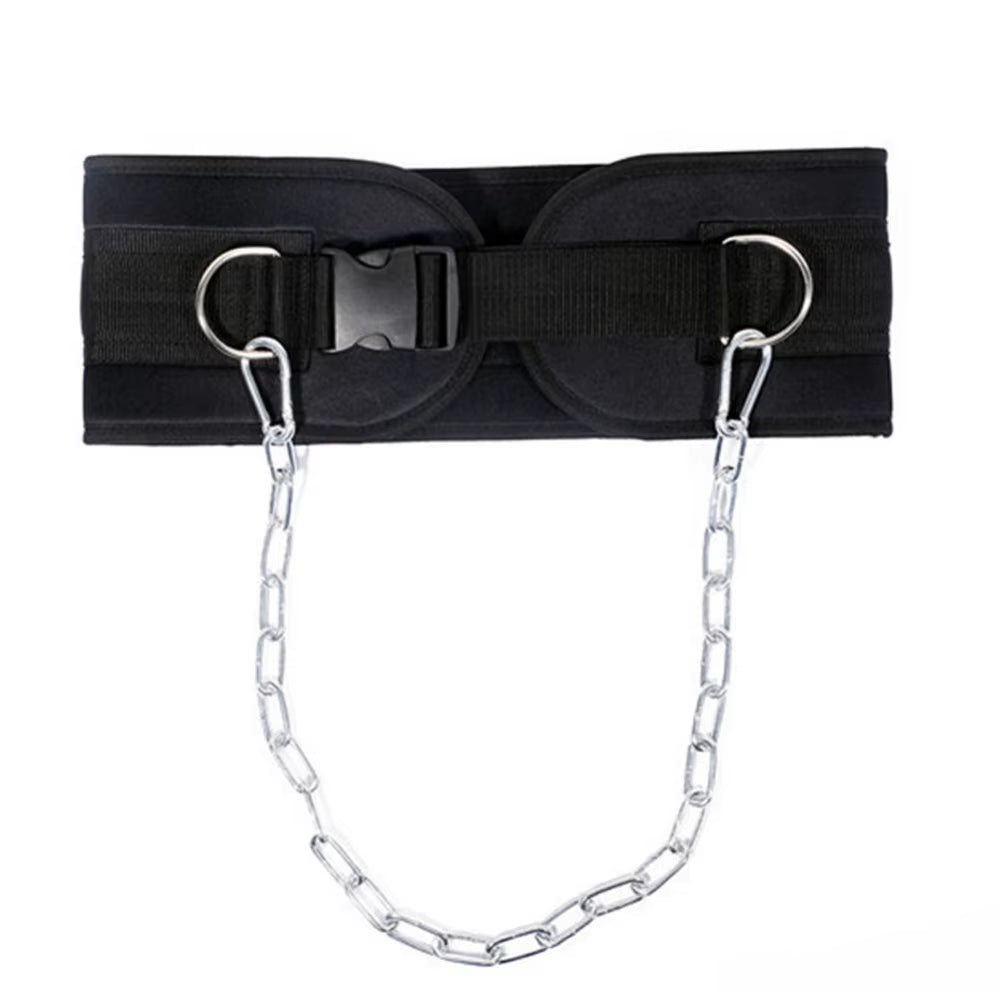 Weight Lifting Belt with Chain Weights Gym Belt Powerlifting Barbell Pull up Crossfit Fitness Bodybuilding Chin up Gym Equipment