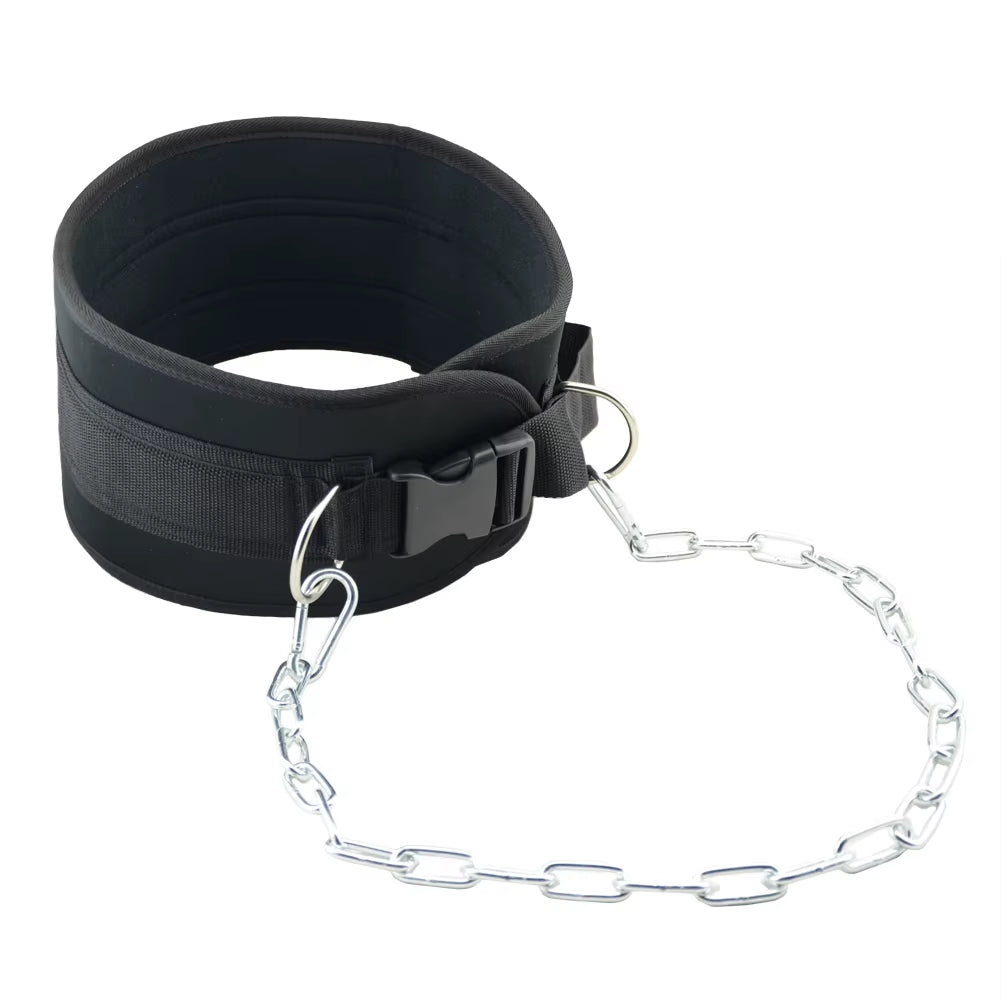 Weight Lifting Belt with Chain Weights Gym Belt Powerlifting Barbell Pull up Crossfit Fitness Bodybuilding Chin up Gym Equipment