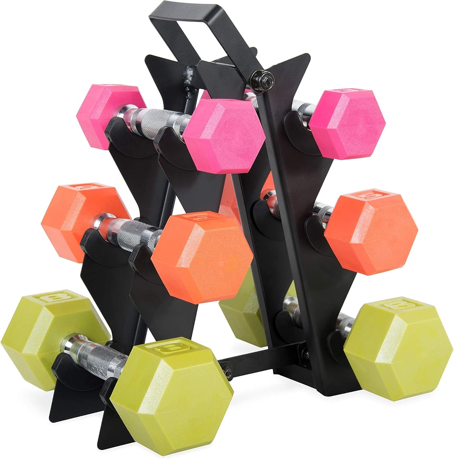 Dumbbell Rack, Heavy Duty A-Frame Dumbbell Stand, Steel Dumbbell Holder, Dumbbell Weight Storage Rack for Dumbbell Storage Solution, RACK ONLY, Multiple Sizes Options